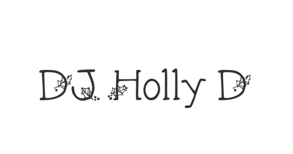 DJ Holly Days font thumbnail